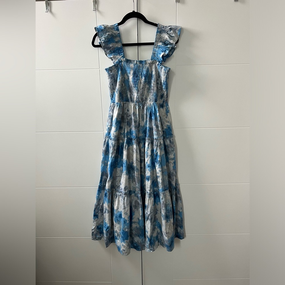 Pink Moon Bay blue maxi dress L
